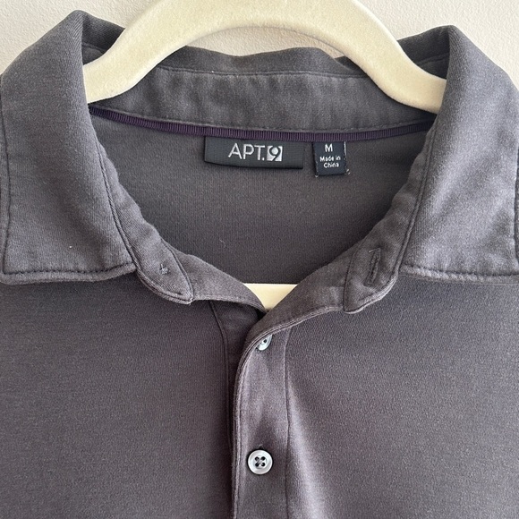 Set of 2 Apt. 9 Collared Polo Shirts, Black and Grey, Size Medium - Picture 15 of 16